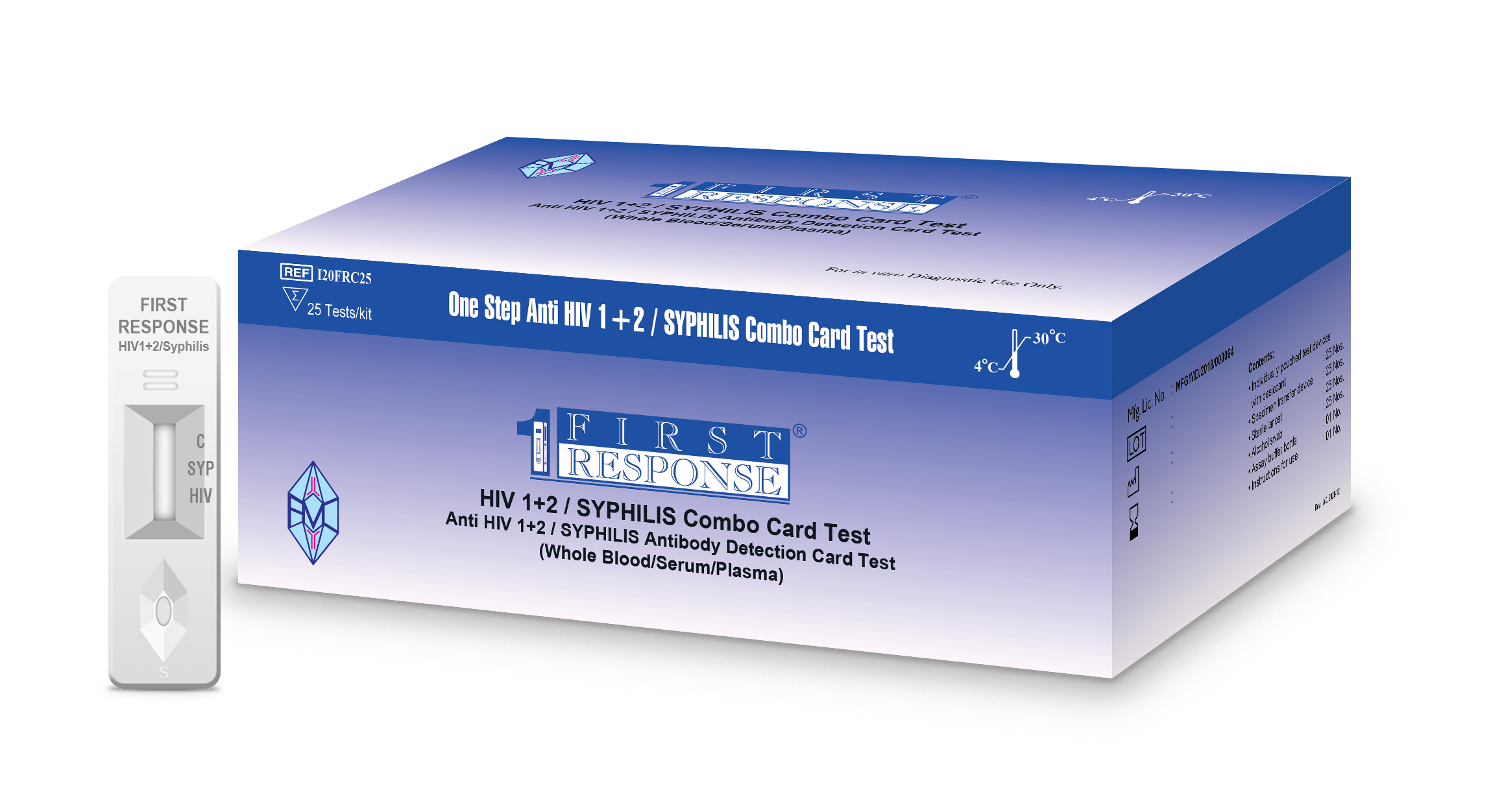 HIV 1+2 / Syphilis Combo Card Test – gracemedicals