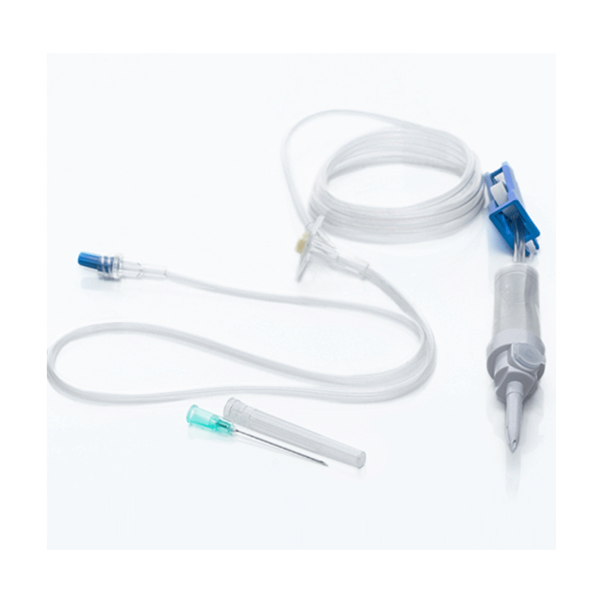 Iv Inlet I.V. Administration Set with Airvent & Y-Connector (Protective Shield ...